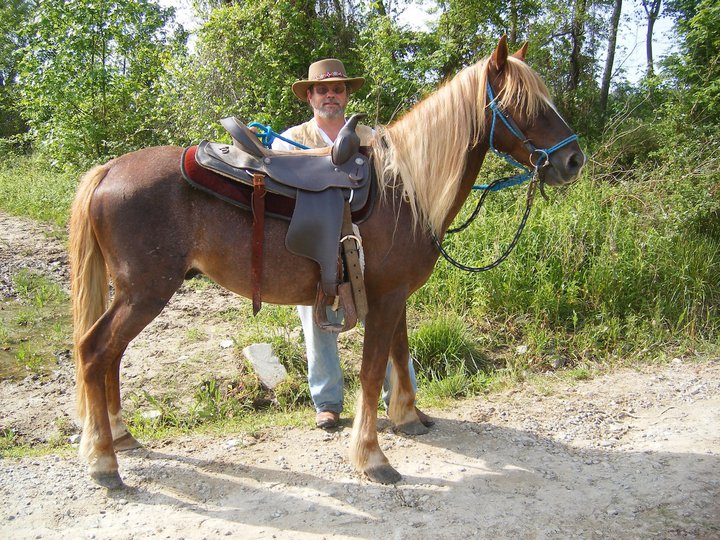 Steve Edwards and Lex, at Mill Swamp Indian Horses